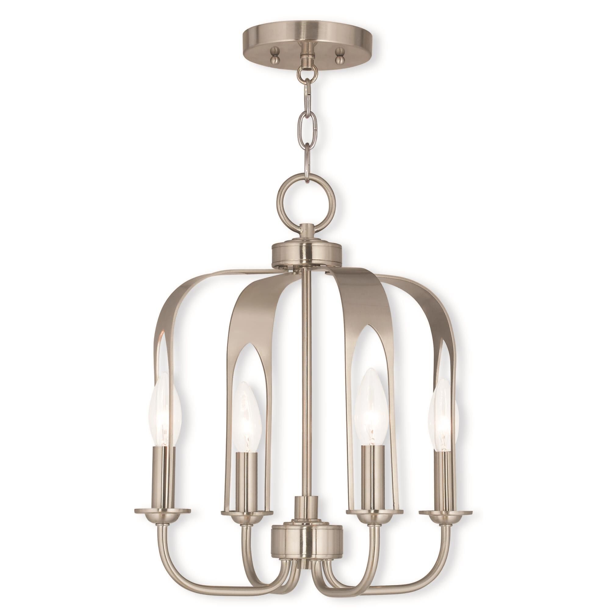 Addison 14 Inch 4 Light Mini Chandelier by Livex Lighting